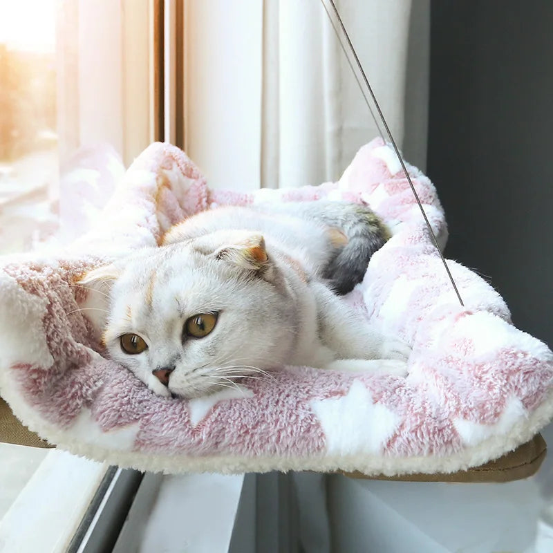 ZvizziPets™ Window Hammock Bed – Hanging Cat Seat with 20kg Support