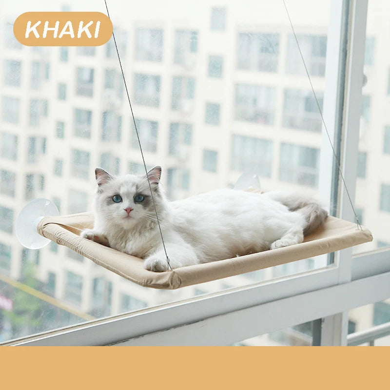 ZvizziPets™ Window Hammock Bed – Hanging Cat Seat with 20kg Support