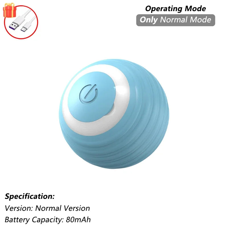 ZvizziPets™ SmartTail – Rechargeable Interactive Rolling Ball Toy for Cats