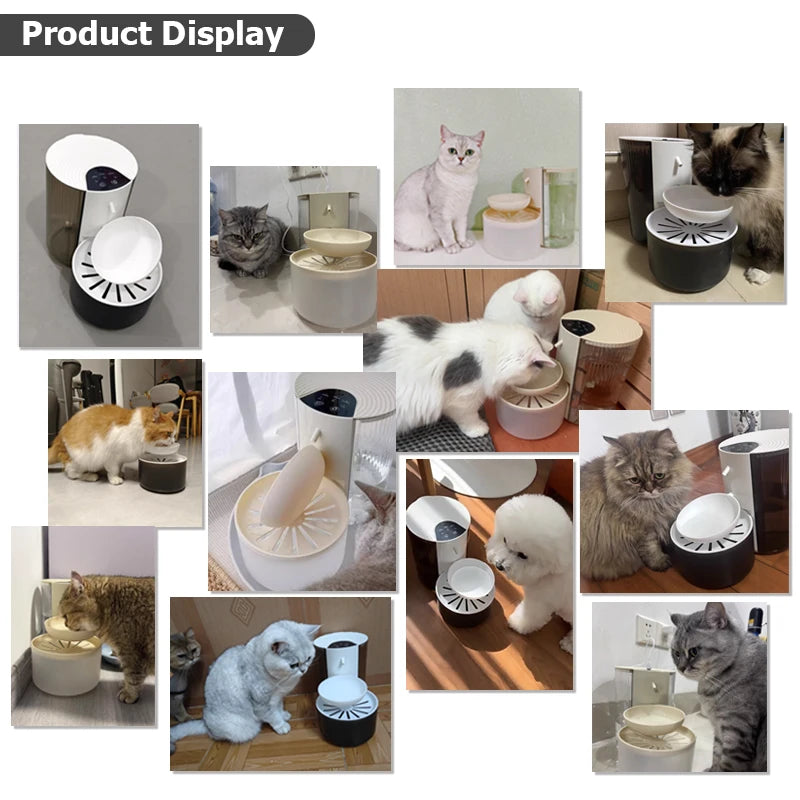 ZvizziPets™ Wireless Water Fountain – Smart Rechargeable Pet Dispenser