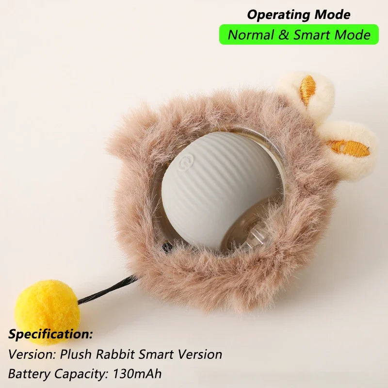 ZvizziPets™ SmartTail – Rechargeable Interactive Rolling Ball Toy for Cats