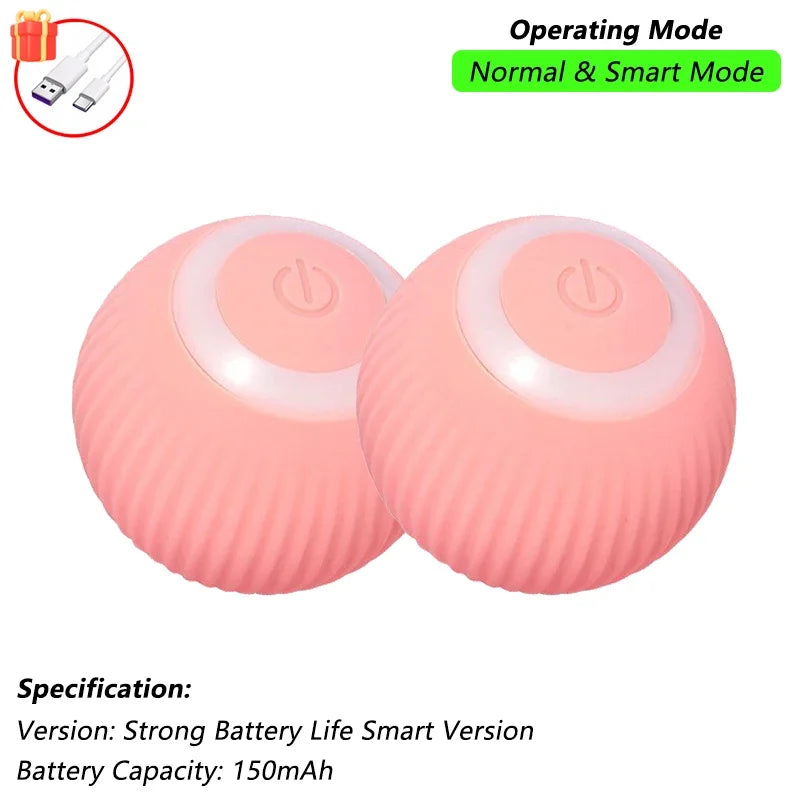 ZvizziPets™ SmartTail – Rechargeable Interactive Rolling Ball Toy for Cats