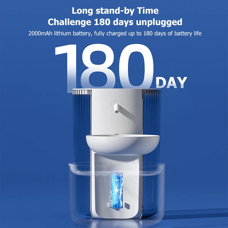 ZvizziPets™ Wireless Water Fountain – Smart Rechargeable Pet Dispenser