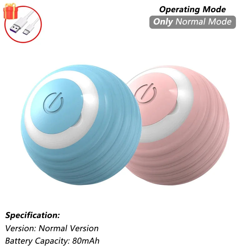 ZvizziPets™ SmartTail – Rechargeable Interactive Rolling Ball Toy for Cats