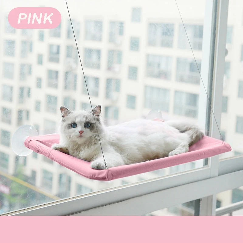 ZvizziPets™ Window Hammock Bed – Hanging Cat Seat with 20kg Support