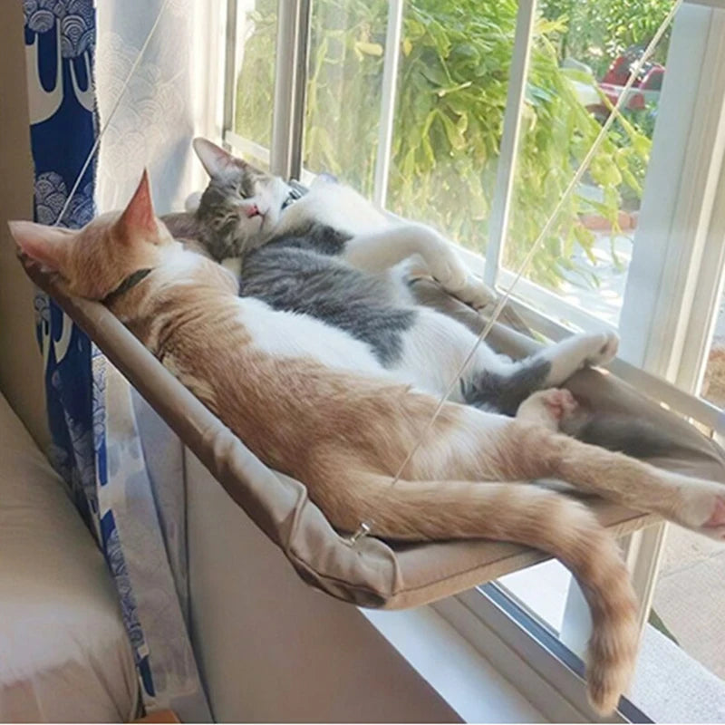 ZvizziPets™ Window Hammock Bed – Hanging Cat Seat with 20kg Support