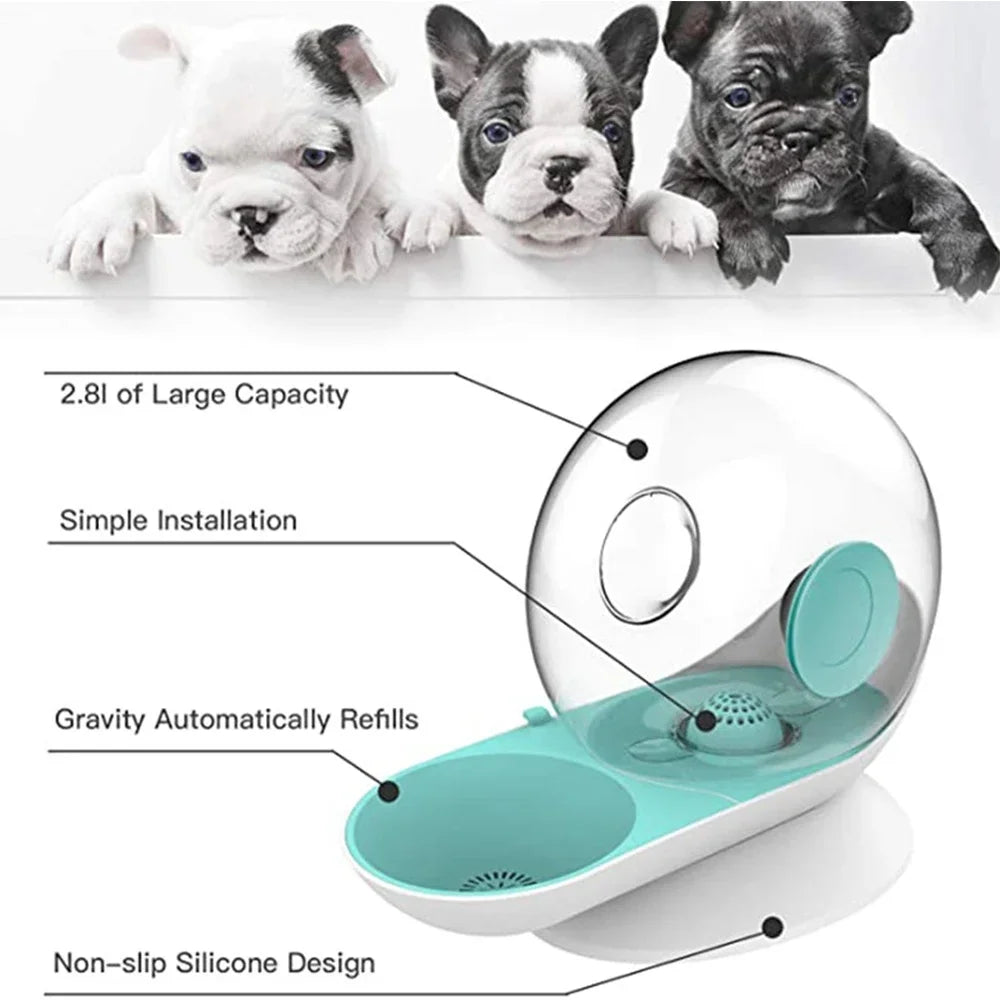 ZvizziPets™ AutoFlow Water Fountain – Large Capacity Pet Dispenser