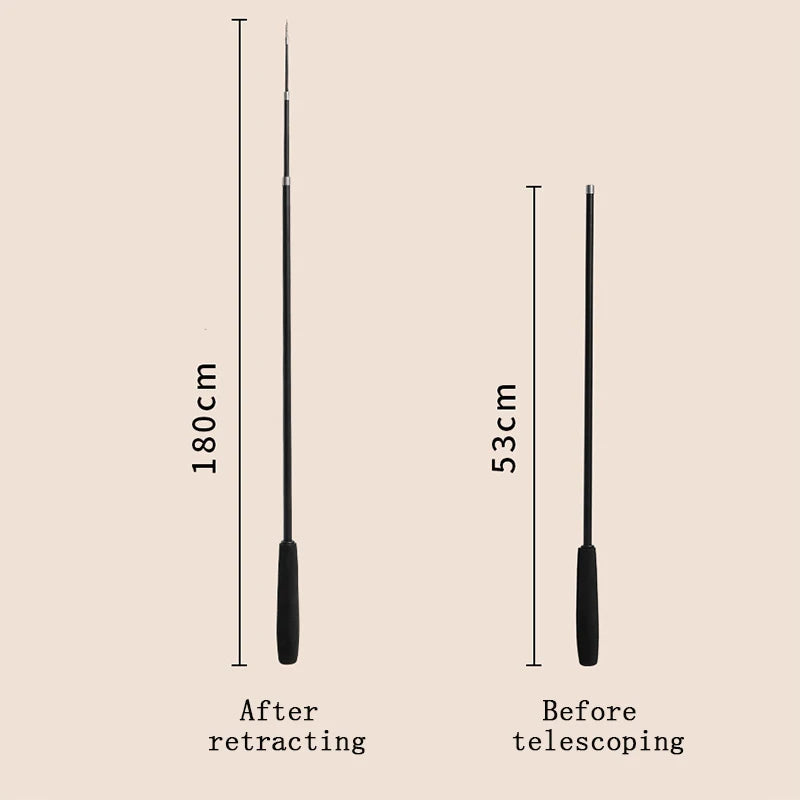 ZvizziPets™ Telescopic Cat Wand – 1.8m Interactive Feather Toy