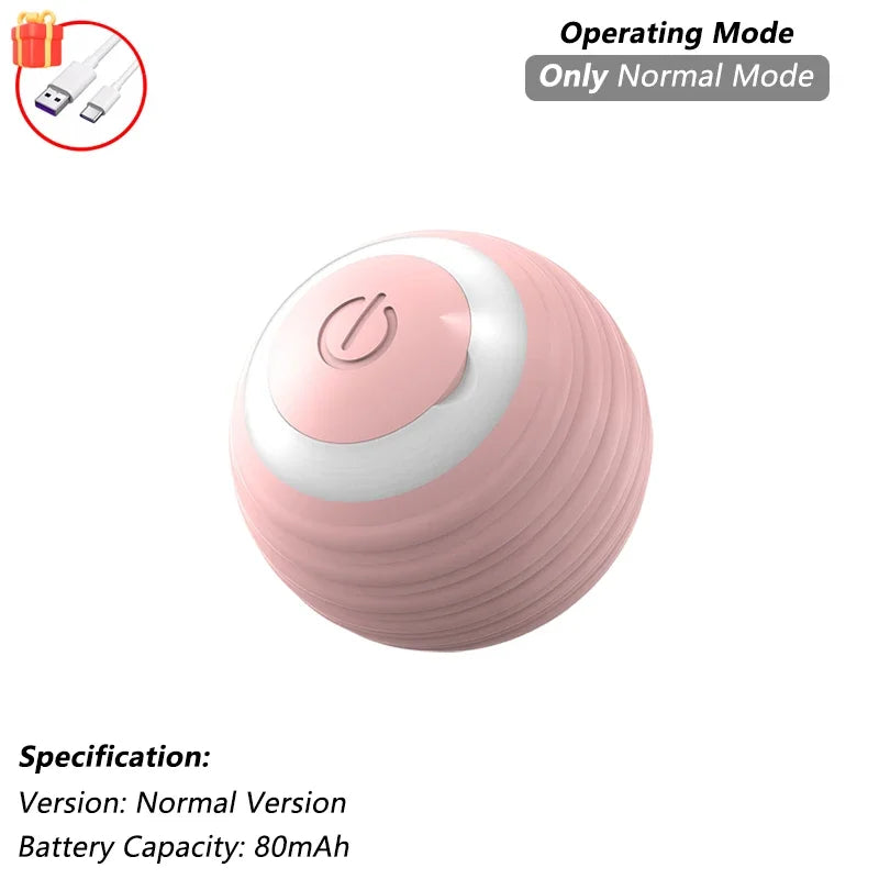 ZvizziPets™ SmartTail – Rechargeable Interactive Rolling Ball Toy for Cats