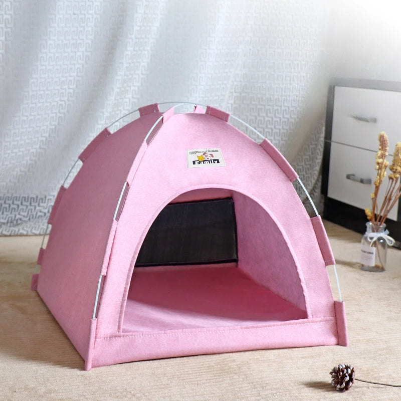 ZvizziPets™ Foldable Pet Tent – Portable All-Season Nest