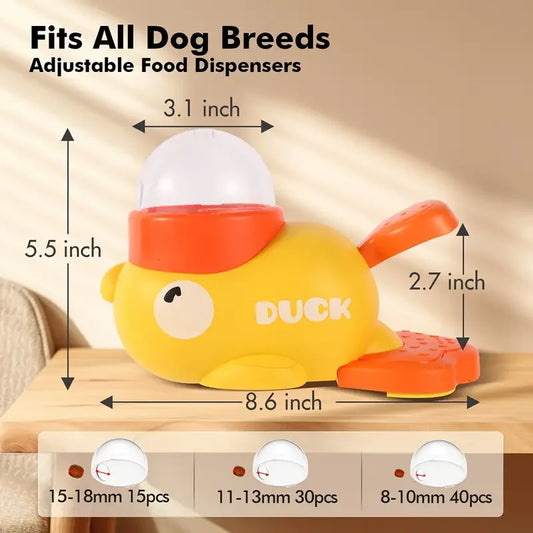 ZvizziPets™ Duck Treat Dispenser – Puzzle Feeder Toy