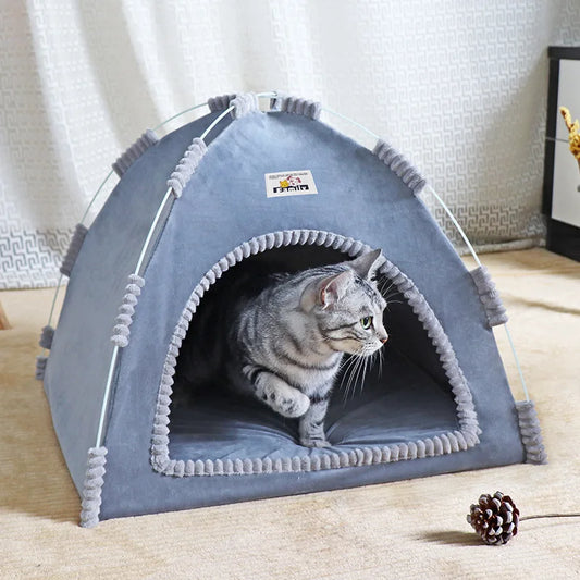 ZvizziPets™ Foldable Pet Tent – Portable All-Season Nest