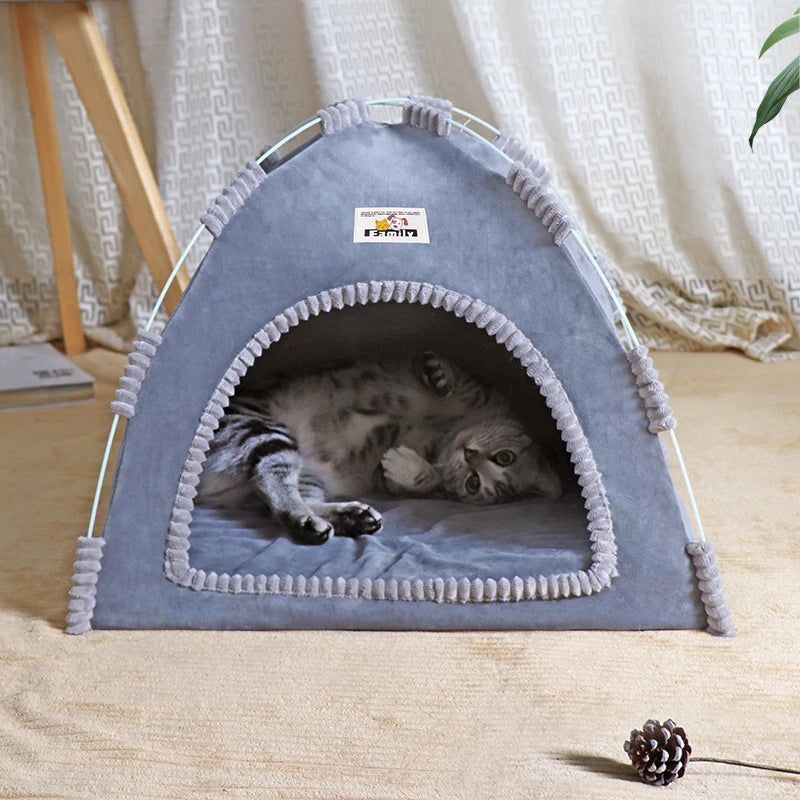ZvizziPets™ Foldable Pet Tent – Portable All-Season Nest