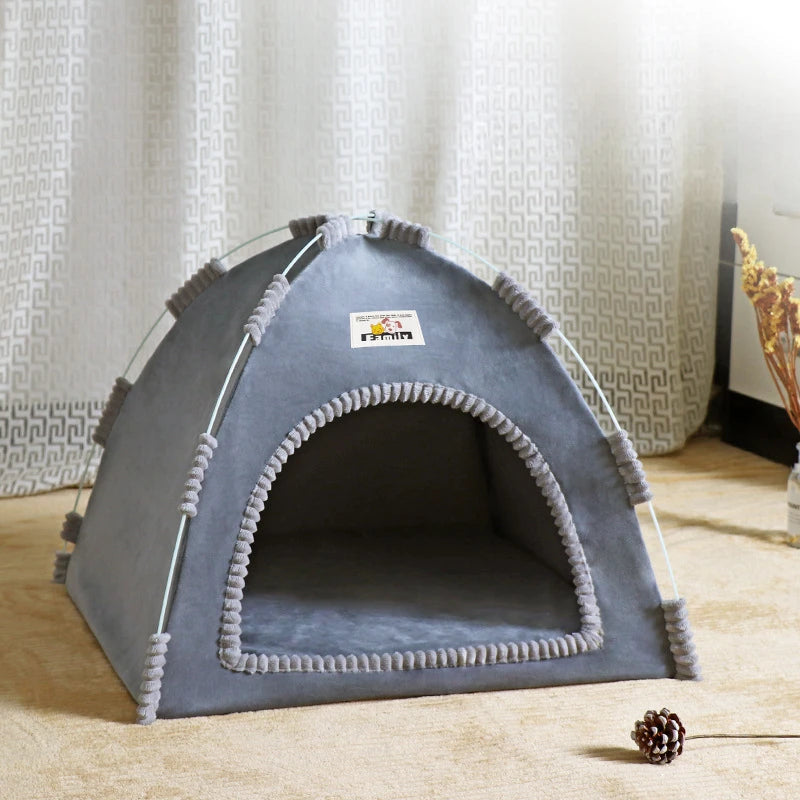 ZvizziPets™ Foldable Pet Tent – Portable All-Season Nest