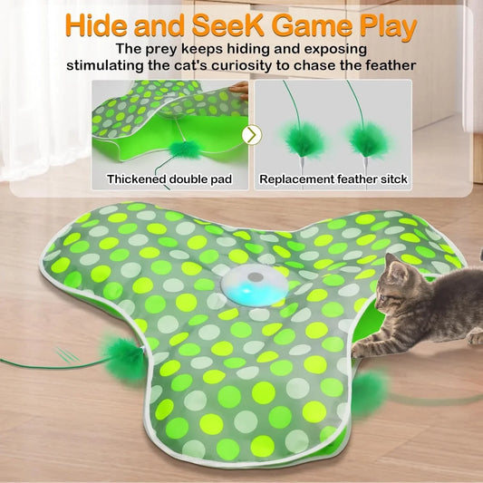 ZvizziPets™ Motion Mouse Teaser – Interactive Hide-and-Seek Toy