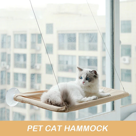 ZvizziPets™ Window Hammock Bed – Hanging Cat Seat with 20kg Support