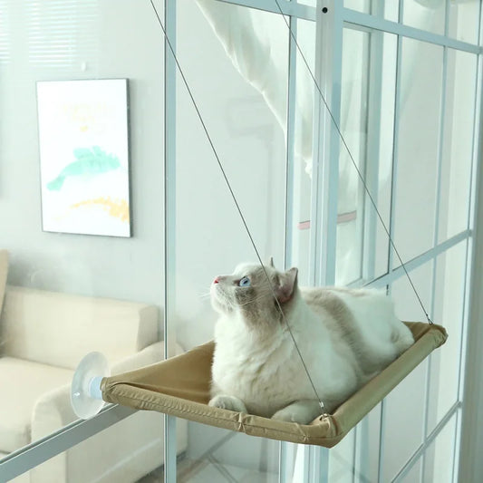 ZvizziPets™ Window Hammock Bed – Hanging Cat Seat with 20kg Support