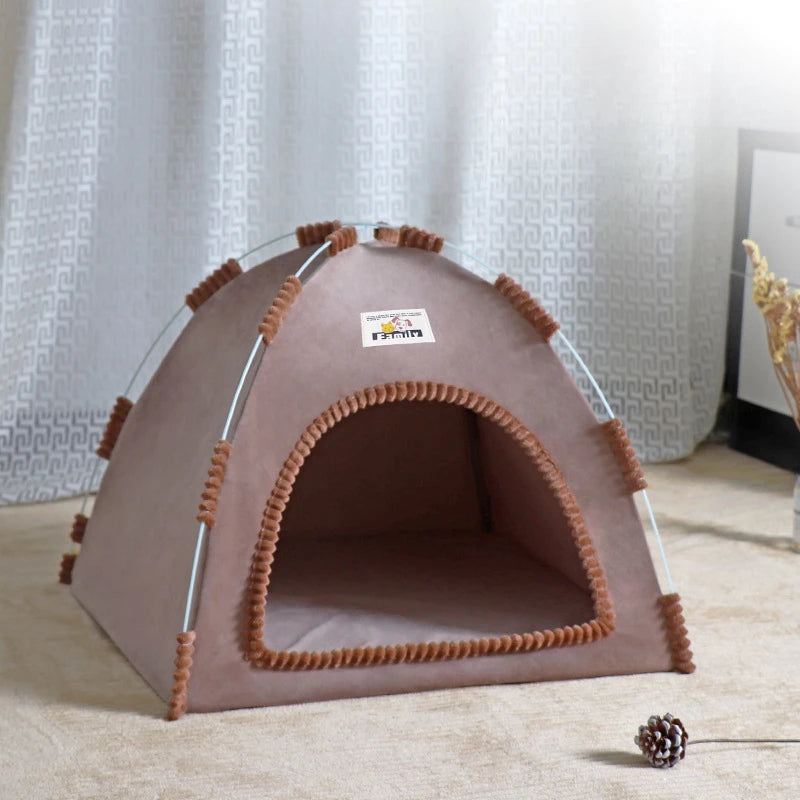 ZvizziPets™ Foldable Pet Tent – Portable All-Season Nest